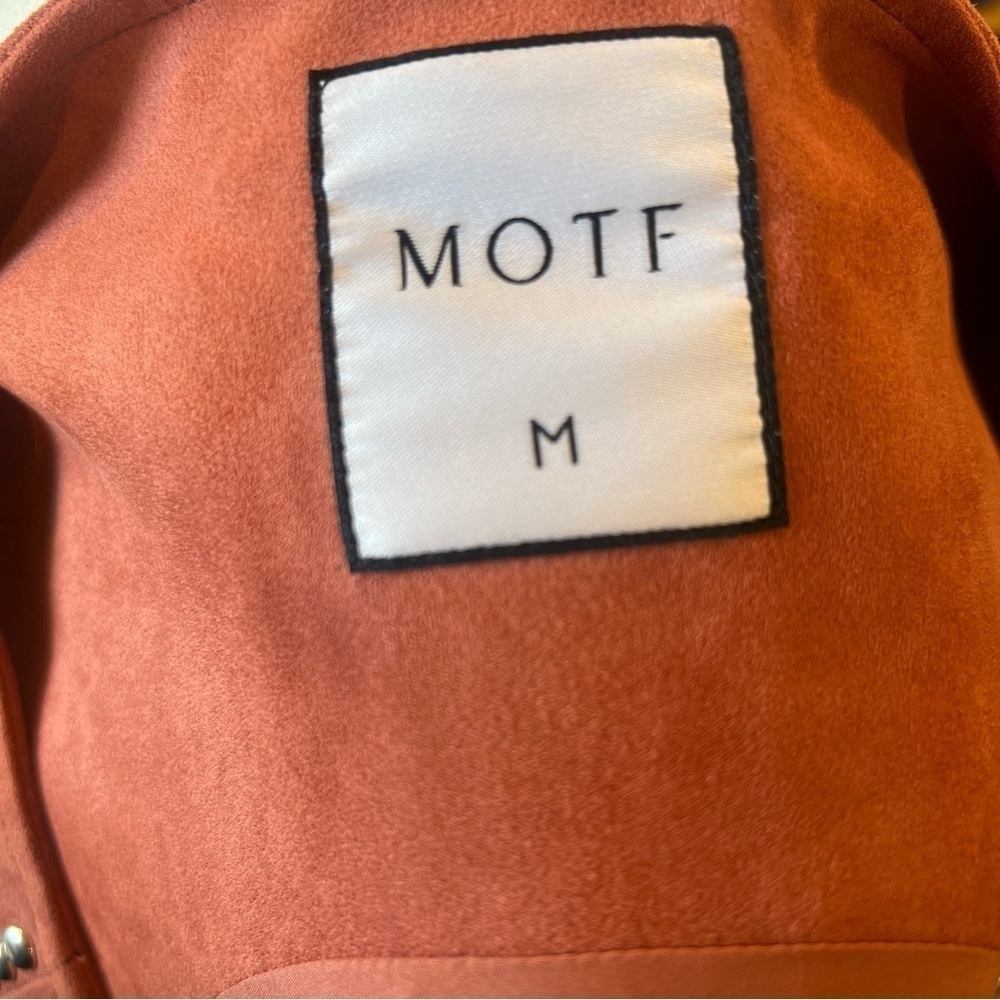 MOTF Embellished Western Mauve Silver Vest Medium Faux Suede Festival Southwest - Picture 7 of 10
